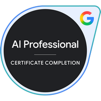 Certyfikat - Google AI Professional Certificate
