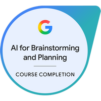 Certyfikat - Google AI for Brainstorming andPlanning