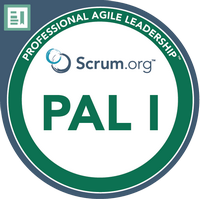 Certyfikat - Professional Agile Leadership I